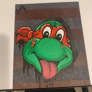 5x7 Ninja Turtle Raphael Painting